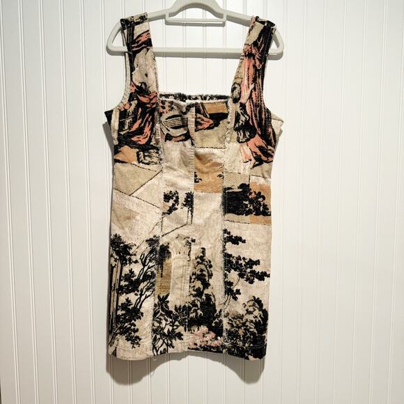 Urban Outfitters Uncut Corduroy Square Neck Dress NEW Size Large - Picture 2 of 8